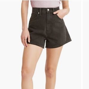 Levi Mom short black demin 25